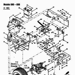 MTD H/130 spare parts