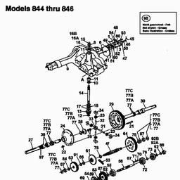 MTD U 845 H spare parts