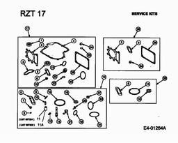 CUB CADET RZT-17 spare parts