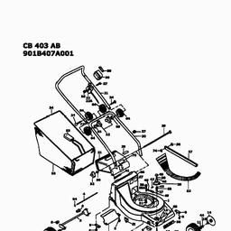MTD CB 404 SB spare parts