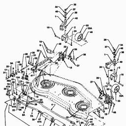 MTD 291 - 60"/152cm fÃ¼r Cub Cadet series 3000 spare parts