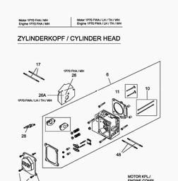 MTD-Engines 1 P 70 TH spare parts