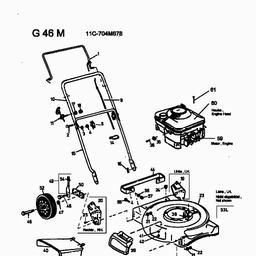 MTD G 46 M spare parts