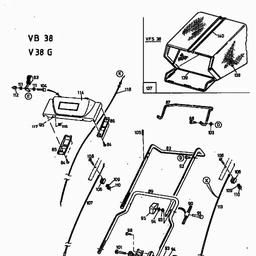 MTD V 38 G spare parts