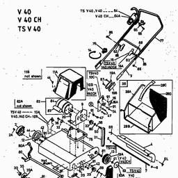 MTD V 40 spare parts