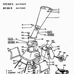 MTD 550 G spare parts