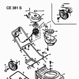 MTD CE 381 S spare parts