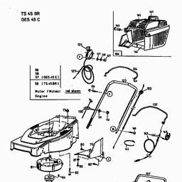 MTD GES 45 C spare parts