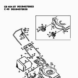 MTD CB 424 PB spare parts