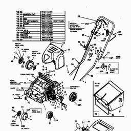 MTD VE 30 spare parts