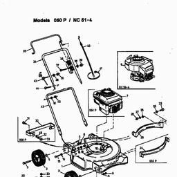 MTD NC 51-4 spare parts