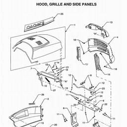 CUB CADET HDS3200/3205 spare parts