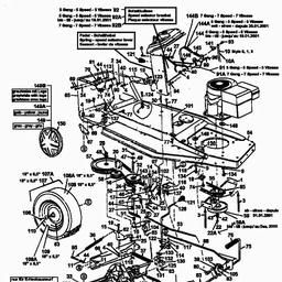 MTD B 128 spare parts
