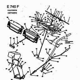 MTD E 740 F spare parts