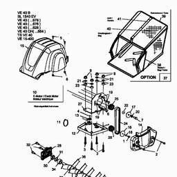 MTD VE 40 spare parts