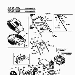 MTD SP 48 HWM spare parts
