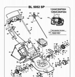 Bolens BL 5052 SP spare parts