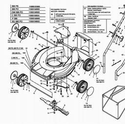 MTD C 395 PO spare parts