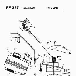 MTD FF 327 spare parts
