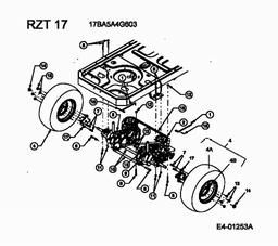CUB CADET RZT-17 spare parts