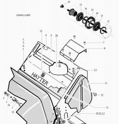 Hayter 392 spare parts