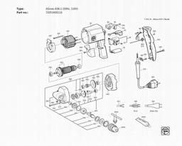 Fein ASzxeu 636-1 (50Hz, 110V) spare parts