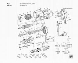Fein ASse 636II-28 BT (50Hz, 110V) spare parts