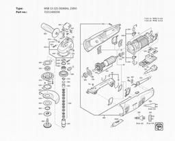 Fein WSB 13-125 (50/60Hz, 230V) spare parts