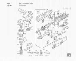 Fein WSG 8-115 (50/60Hz, 230V) spare parts