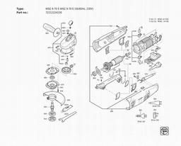Fein WSG 9-70 E WSG 9-70 E (50/60Hz, 230V) spare parts