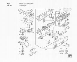 Fein WSG 13-125 S (50Hz, 230V) spare parts