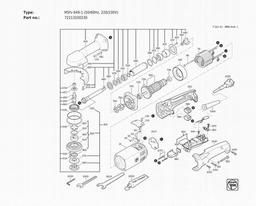 Fein MSfv 649-1 (50/60Hz, 220/230V) spare parts