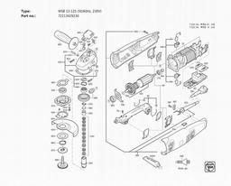 Fein WSB 13-125 (50/60Hz, 230V) spare parts