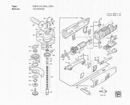 Fein WSB 8-115 (50Hz, 230V) spare parts