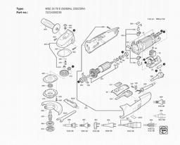 Fein WSG 14-70 E (50/60Hz, 220/230V) spare parts