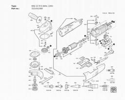 Fein WSG 14-70 E (60Hz, 120V) spare parts
