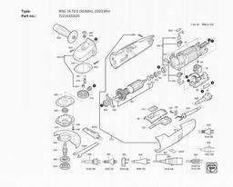 Fein WSG 14-70 E (50/60Hz, 220/230V) spare parts