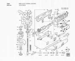 Fein WSB 14-125 T (50/60Hz, 220/230V) spare parts