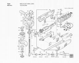 Fein WSS 14-125 T (60Hz, 120V) spare parts