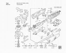 Fein WSG 10-115 T (60Hz, 120V) spare parts