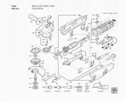 Fein WSG 14-150 T (50Hz, 110V) spare parts