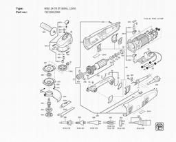 Fein WSG 14-70 ET (60Hz, 120V) spare parts