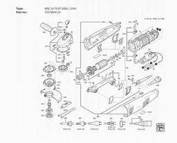 Fein WSG 14-70 ET (50Hz, 110V) spare parts