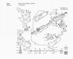 Fein WSG 10-125 S (50/60Hz, 220/230V) spare parts