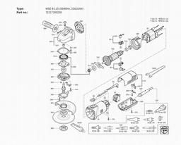 Fein WSG 8-115 (50/60Hz, 220/230V) spare parts