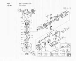Fein WSG 8-125 (50Hz, 110V) spare parts