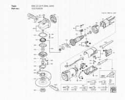 Fein WSG 12-125 P (50Hz, 220V) spare parts