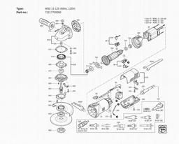 Fein WSG 11-125 (60Hz, 120V) spare parts