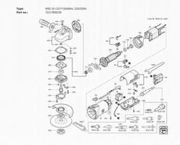 Fein WSG 15-125 P (50/60Hz, 220/230V) spare parts