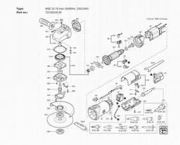 Fein WSG 15-70 Inox (50/60Hz, 220/230V) spare parts